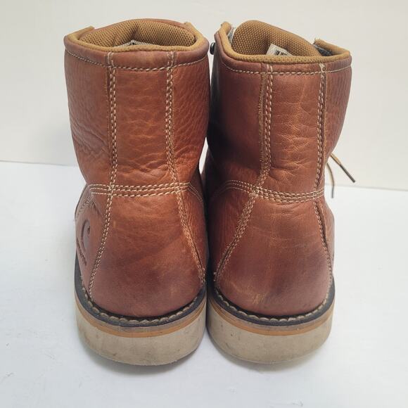 Carhartt Men's 6" Soft Toe Waterproof Wedge Boot CMW6175 Size 10 M Brown - Picture 7 of 11